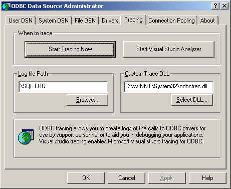 ODBC Tracing></p>
				<p>
				ͼʾODBCԴ١ѡġʱ١ѡӦʼָڿʼ١ǡֹͣ١</p>
				<p>
				<span><span>        
				</span></span>
				ʹĵ԰汾ʹDLLĵ԰汾Ҳʹѯִн飬ͨDLLԣϵͳĿ¼£һDLLԡġע͡DLLǷǵ԰򷢲棬ͼʾ<span>
				</span></p>
				<p><img src=